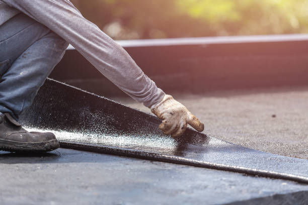 Professional Emergency Waterproofing technician working in Hampshire, IL
